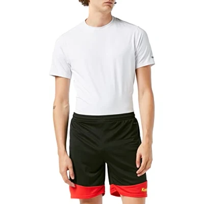 Imagen de Kempa Emotion 2.0 Shorts de Juego, Hombre, Negro/Rojo/Amarillo, S