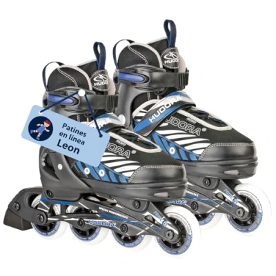 Imagen de HUDORA Patines de ruedas Mia / Leon para niños adolescentes y adultos en diferentes tallas colores ajustables 4 cómodos elegantes