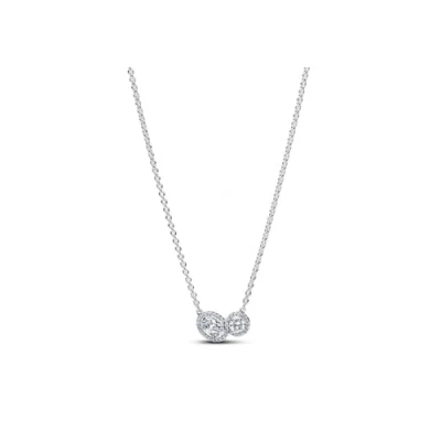 Imagen de Pandora Mujeres Collar Plata/Transparente 393776C01 45