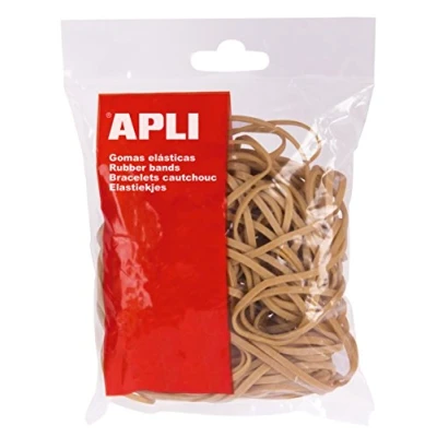 Imagen de APLI 12858 Pack de 300 gomas elásticas, 160 x 3 mm