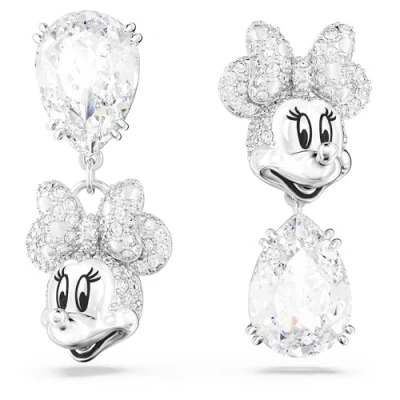 Imagen de Swarovski Disney 100 Earrings Minnie Shiny Pendientes silvercoloured, Mujer, Talla: One Size, Silver coloured