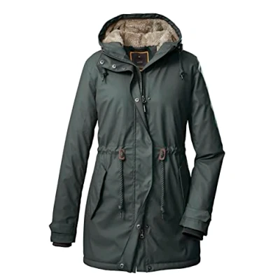 Imagen de G.I.G.A. DX Women&#039;s Parka casual funcional de PU con capucha GW 53 WMN JCKT, verde azulado oscuro, 34, 38937 000