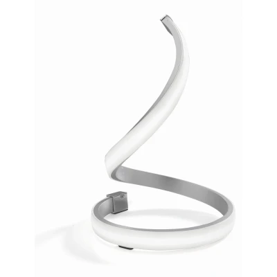 Imagen de MANTRA Iluminación. Modelo NUR. Lámpara de sobremesa acabado en color cromo y plata