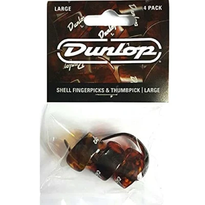 Imagen de JIM DUNLOP Púas Pulgares et Dedoss, Escamas, Grandes Saco de 4, Plástico