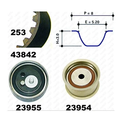Imagen de MAPCO 23842 Kit de correa distribución 253 AUDI: A6 C5 Berlina, A4 B5 B6 VOLKSWAGEN: Passat GP Berlina