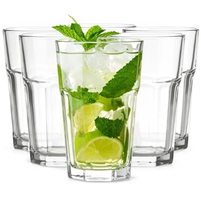 Imagen de Glasmark Krosno, 270 ml, juego de 6, vasos largos, agua, cócteles, caipirinha, perfectos para el hogar, restaurantes y fiestas,