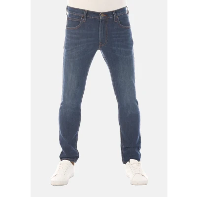 Imagen de Lee Luke Slim Fit Pantalones vaqueros de hombre ajuste ceñido y cónico, fabricados en algodón denim elástico color azul, negro gris, tallas 38, 39, 40, 41, 42, 44, 46, 31W x 30L