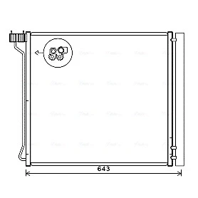 Imagen de PRASCO BW5474D Condensador con secador 15,4 13,8 Aluminio 560 R 134 a BMW: X6, X5
