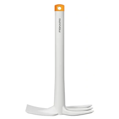 Imagen de Fiskars Combinación de Azada y Horca, Blanco/Naranja, Plástico reforzado con Fibra Vidrio, 1027035