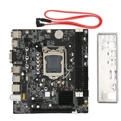 Imagen de Placa Base LGa 1155 DDR3 para Computadora, Intel Gaming con 3 SATA2.0/1 SATA3.0, RAM de Dos Canales, Conector Alimentación 4 Pines/24 Pines