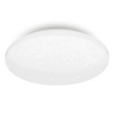 Imagen de BRILONER Lámpara de techo LED con decoración estrella,lámpara baño IP44, perforada, 12W, 1300 lúmenes, luz blanca neutra, Ø27,5 cm, lampara techo, plafon