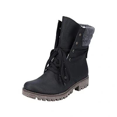 Imagen de Rieker 78531, Botines Mujer, Negro (Schwarz/Anthrazit 00), 40 EU