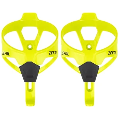 Imagen de ZEFAL Pack Pulse A2 de Dos Portabidones Bicicleta Ligeros Portabotellas MTB y Carretera Resistente Duradero, 26 g Cada Portabidon Amarillo Neón