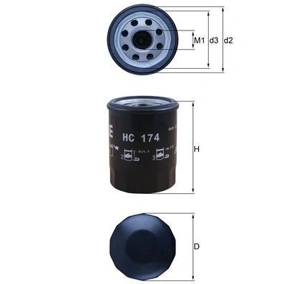 Imagen de Filtro hidráulico, transmisión automática KNECHT HC 174