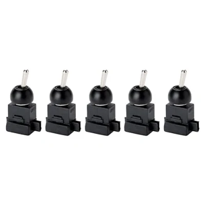 Imagen de ORION LIGHTSTYLE 5 interruptores basculantes para empotrar, unidades, encendido/apagado, 250 V, luces de 1 polo, 2 (1) A LS 2, color dorado y plateado antiguo (negro)