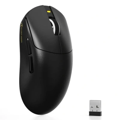 Imagen de ATTACK SHARK X8 SE Ratón Gaming Inalámbrico, Peso Ligero 55g, Sensor PAW3311, Chip BK52820, 25,000 dpi, BT/2.4G/USB C, 80 Millones de Clics, Batería 500mAh, Driver Web para PC/Mac Negro