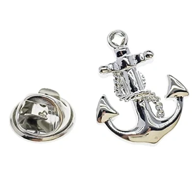 Imagen de HCMA Broche Pin de Solapa para Hombres Novedad Insignia Ancla Broches