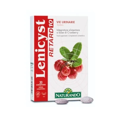 Imagen de Naturando Lenicyst Retard 10 Complemento alimenticio Para El Tracto Urinario con Arándano rojo 30 Comprimidos