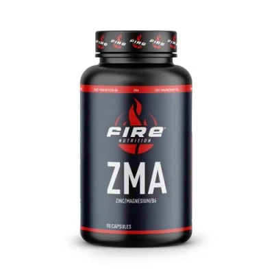 Imagen de Fire Nutrition ZMA 90 Caps Zinc/Magnesium/Vitamin B6 Aumenta los Niveles de Testosterona Crecimiento Muscular Recuperacion