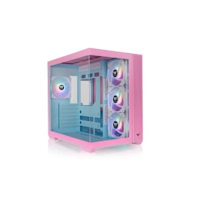 Imagen de Thermaltake View 380 TG ARGB Mid Tower Chassis Bubble Pink