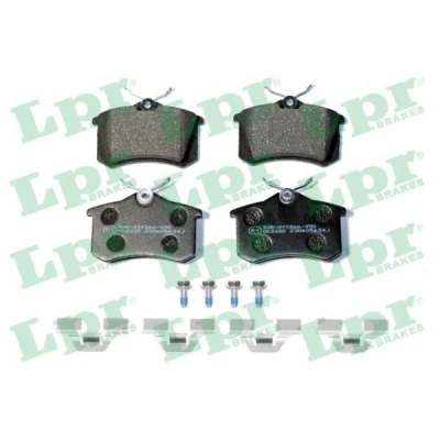 Imagen de LPR 05P634K Juego de pastillas freno con tornillos accesorios SEAT: Leon I Hatchback, Ibiza 3, 2, RENAULT: Megane 3 Coupe, 4
