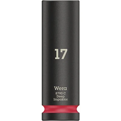 Imagen de Wera 05004834001 8790 C Impaktor Deep Llave de vaso con arrastre 1/2&quot;, Rojo, 17.0 x 83.0 mm