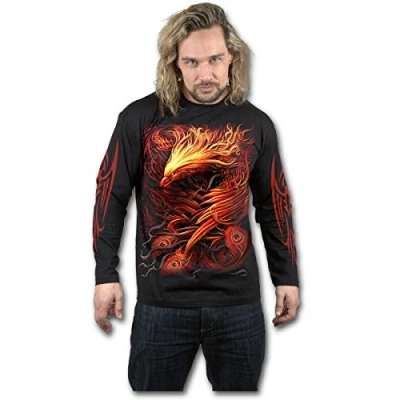 Imagen de Spiral Phoenix Arisen Black (Maglia Manica Lunga Unisex TG. M) Merchandising