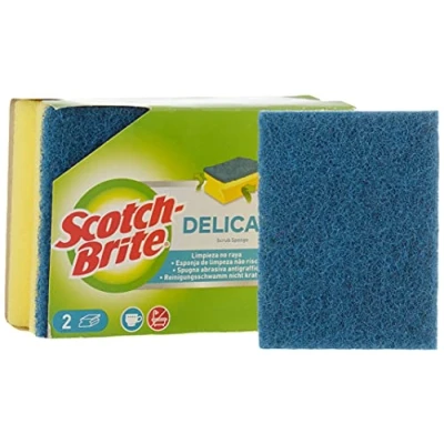 Imagen de Scotch Brite Esponja salvaúñas sin rayar delicada, 2 unidades por paquete
