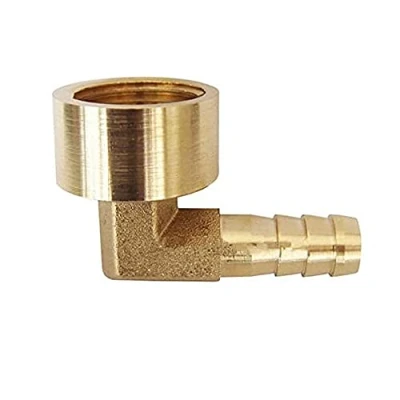 Imagen de HATOOLHA® Acoplamiento de la manguera púa, conector del tubo codo 12m m con púas a 3/8&quot; BSP hembra rosca 90 grados adaptador