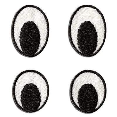 Imagen de Set Ojo Parches Termoadhesivos Bordados Aplique Para Ropa