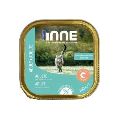 Imagen de Nutrivet INNE Gato Paté Adulto Trucha 100g x16