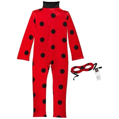 Imagen de Rubies Disfraz Ladybug Clássico para niñas, Jumpsuit impreso con máscara, Oficial Miraculous Carnaval, Halloween, Navidad y Cumpleaños