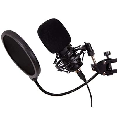 Imagen de CoolBox CoolCaster Micrófono Streaming USB Patrón Polar Cardioide con Trípode + Soporte de Brazo Extensible y Filtro Pop. Ideal para Podcast, Streaming, Gaming, Youtube, Twitch