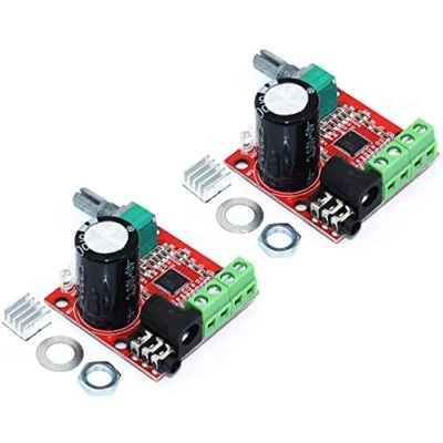 Imagen de TECNOIOT 2pcs PAM8610 12V Mini Hi Fi Audio Stereo Amplifier 2X10W Dual Channel D Class