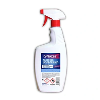 Imagen de Alcohol Isopropílico Nazza IPA 99,9% Isopropanol Puro Limpieza de Componentes Electrónicos, Pantallas, Objetivos, Móviles, Placas base Spray 750 ML