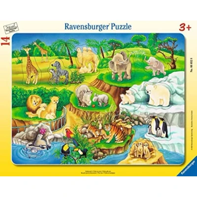 Imagen de Ravensburger 06052 Puzzle con Marco (8 17 Piezas), diseño de Zoo