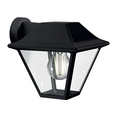 Imagen de Philips myGarden Aplique Lámpara de pared 60 W, aluminio, IP44, para jardín y patio, casqullio E27, color negro