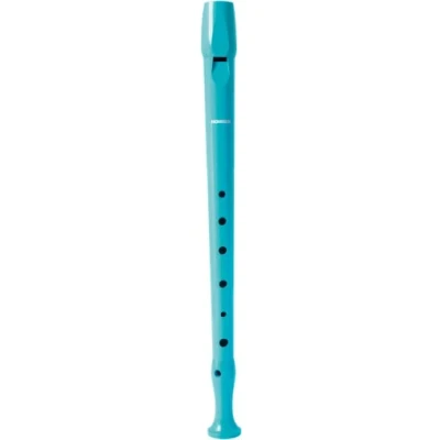 Imagen de hohner Flauta 9508 color celeste funda verde y transparente