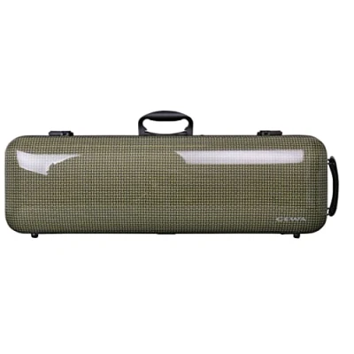 Imagen de Estuche para violín GEWA Idea 1.9 verde/negro Aramid carbon shell, con asa lateral adicional, Made in Germany