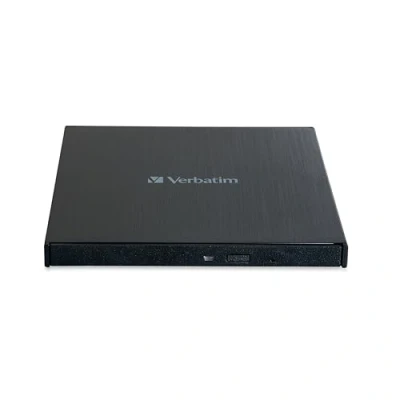 Imagen de VERBATIM Slimline Grabadora y Reproductor de Blu ray externa compacta I USB 3.2 con conexión C Ultra HD 4K negro
