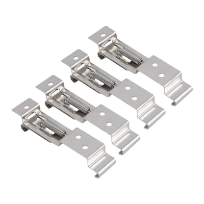 Imagen de Sehuby Juego de 4 soportes matrícula ajuste seguro para matrícula, soporte remolque, fijación rápida remolques, caravanas