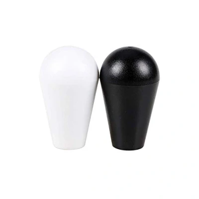 Imagen de EG STARTS 2X Arcade Joystick&#039;s Oval Balltop, Elipse Topball Handle Uso para 2 Jugadores Joystick Kit de Bricolaje Sanwa MAME Jamma Part (Negro &amp; Blanco)