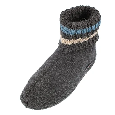 Imagen de HAFLINGER zapatillas de estar por casa para mujer, casa, fieltro, cálidas y cálidas, gris, 39 EU