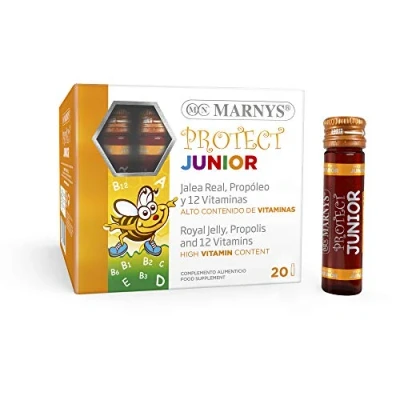 Imagen de Protect Junior Defensas Para Niños Con Jalea Real, Propóleo Y 12 Vitaminas Complementa La Dieta En Adolescentes Sabor A Frutas Del Bosque 20 Viales