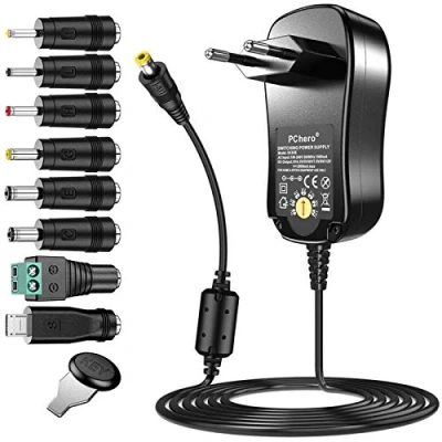 Imagen de pchero 24 W Universal Conector de fuente con 8 desmontable DC para 3 V 12 Casa electrónica y dispositivos USB 2000 mA MAX