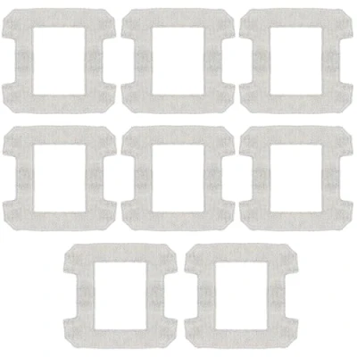 Imagen de HUAREW 8 almohadillas de limpieza piezas repuesto para Ecovacs WINBOT W2 Omni W1 Pro robot limpiador ventanas paños microfibra