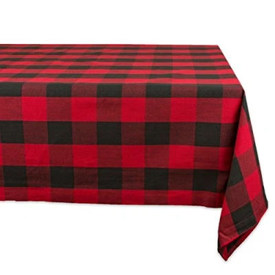 Imagen de DII Buffalo Check Collection Classic Mantel (60 x 84 cm), color rojo y negro