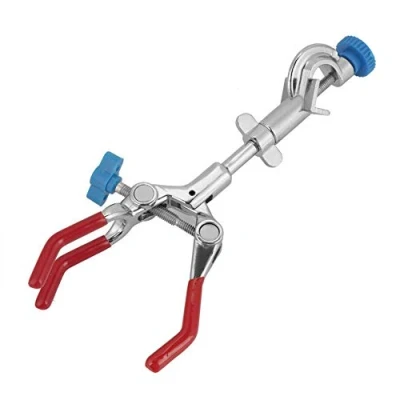 Imagen de TOPINCN Accesorio De Laboratorio 3 Garra Pinza Dedo Extensor Giratorio Ajustable Tubo Ensayo Condensador Soporte