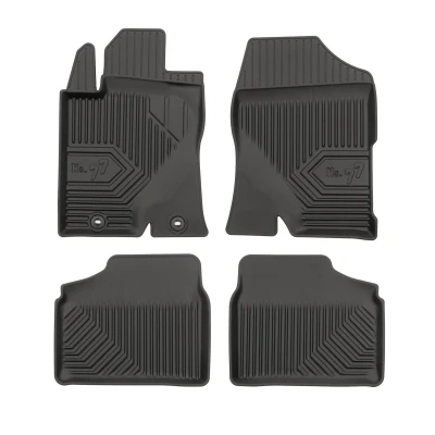 Imagen de FROGUM No. 77 77409263 Juego de alfombrillas suelo TPE (elastómero termoplástico) delante y detrás 4 negro Adaptado TOYOTA: Avensis II Hatchback