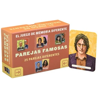 Imagen de JUEGO DE MEMORIA DIFERENTE PAREJAS FAMOSAS: 25 DIFERENTES (SIN COLECCION)